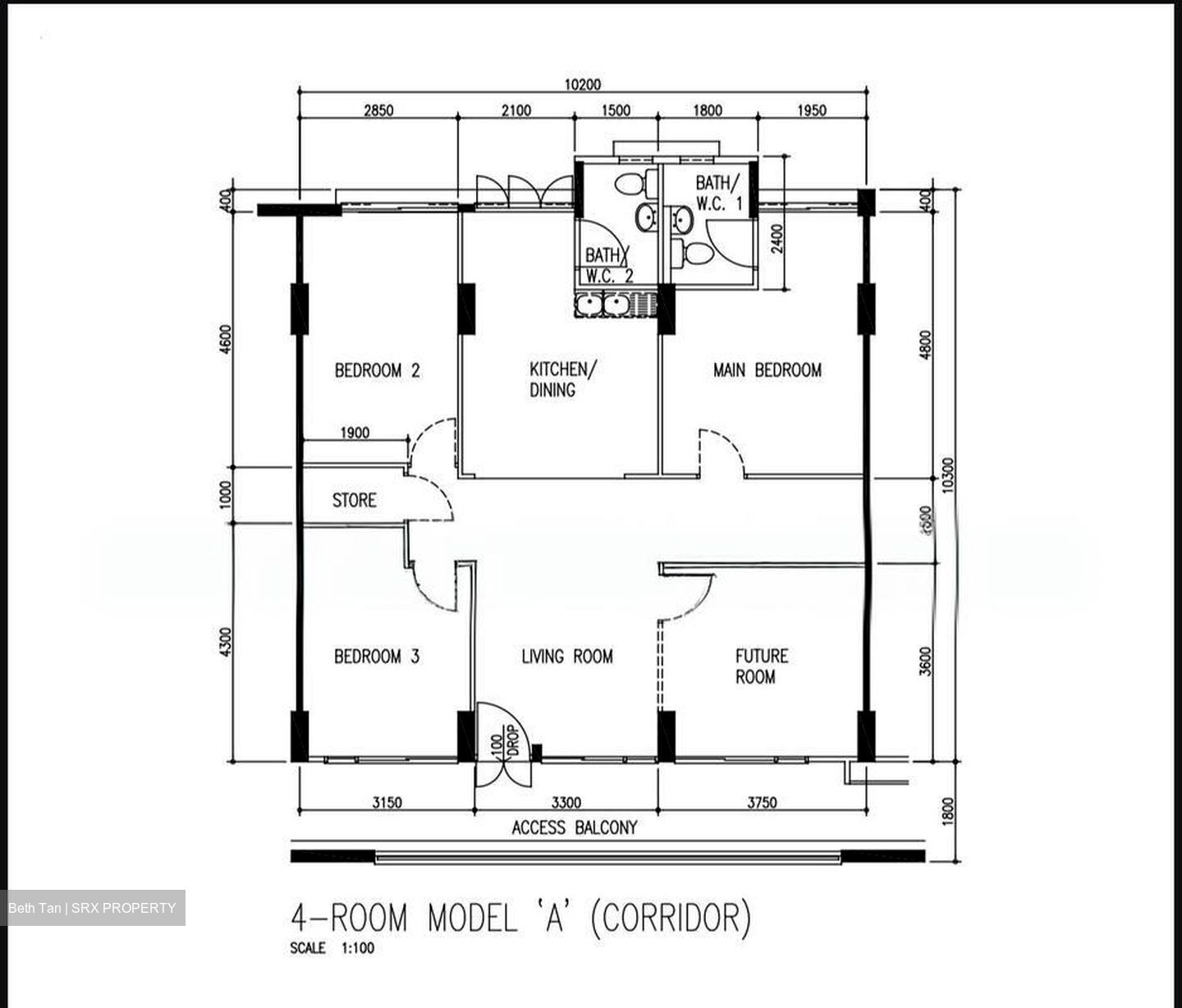 Blk 433 Choa Chu Kang Avenue 4 (Choa Chu Kang), HDB 4 Rooms #517002341